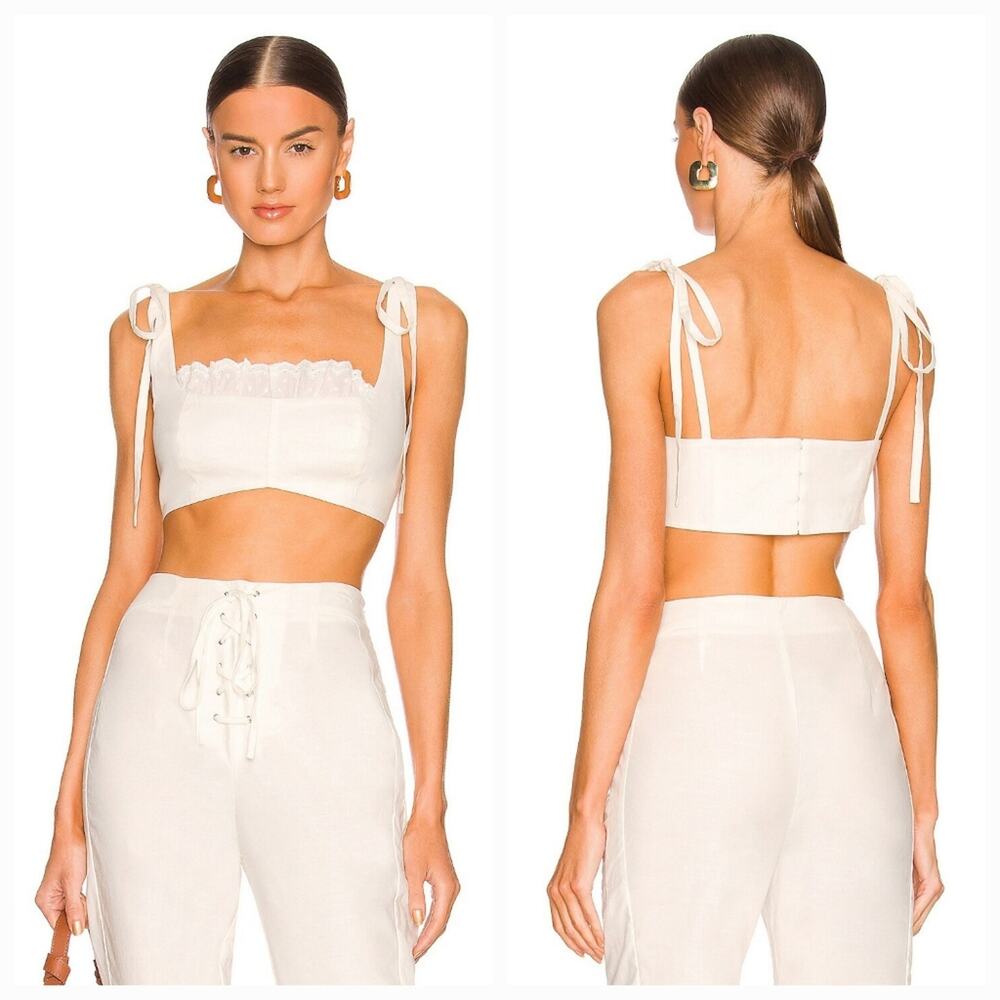 LPA Gina Corset Top in Ivory Small - Picture 1 of 12